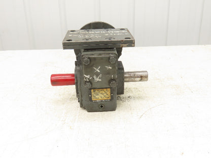 Winsmith 924MWU D-90 SE Worm Gearbox 60:1 Reducer .66Hp 29 RPM Dual Shaft 56C