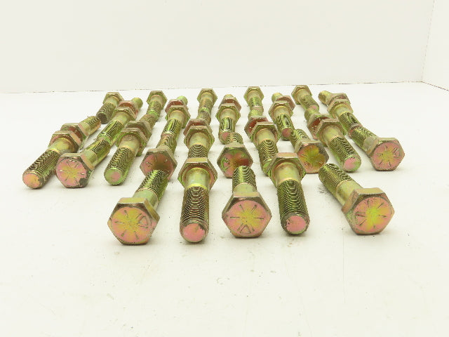 Hex Cap Screw 1"-8X4" Carbon Steel Bolt Grade 8 Lot Of 35