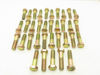 Hex Cap Screw 1"-8X4" Carbon Steel Bolt Grade 8 Lot Of 35