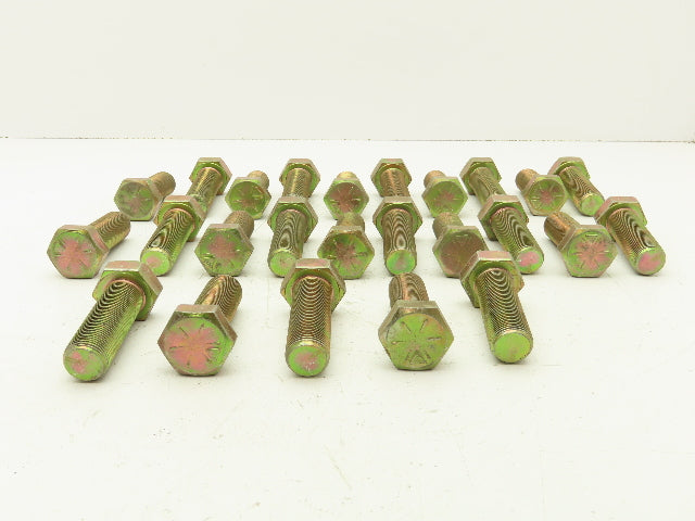 Hex Cap Screw 1"-14x3"Grade 8 Carbon Steel Bolt Fine Fully Threaded Lot Of 25