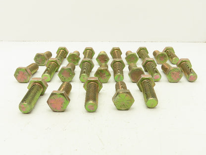 Hex Cap Screw 1"-14x3"Grade 8 Carbon Steel Bolt Fine Fully Threaded Lot Of 25