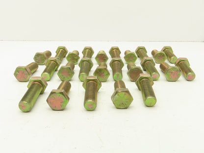 Hex Cap Screw 1"-14x3"Grade 8 Carbon Steel Bolt Fine Fully Threaded Lot Of 25