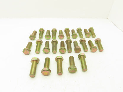 Hex Cap Screw 1"-14x3"Grade 8 Carbon Steel Bolt Fine Fully Threaded Lot Of 25