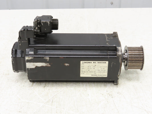 Okuma BL-MC190J-20T AC Servo Motor 3.9kW 2000 RPM 133V 16.9A 3PH Encoder