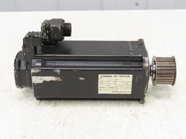 Okuma BL-MC190J-20T AC Servo Motor 3.9kW 2000 RPM 133V 16.9A 3PH Encoder