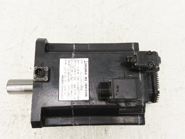 Okuma BL-MC100J-20SB AC Servo Motor 2kW 2000 RPM 133V 8.91A 3PH Encoder