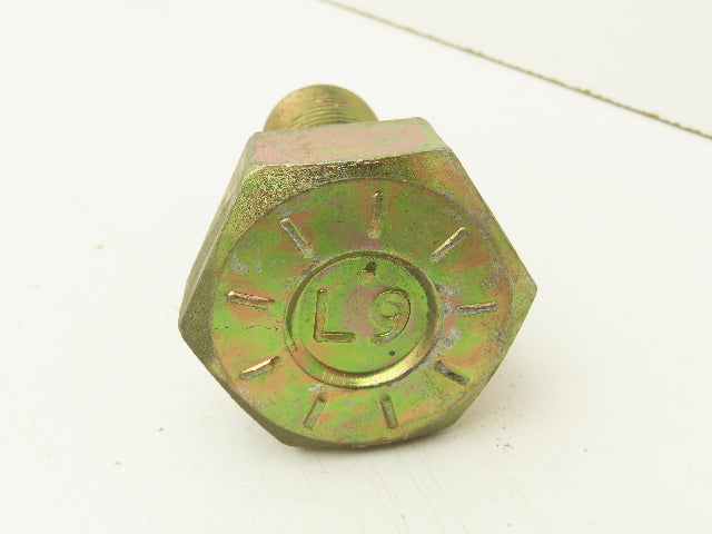 1-1/4"-7x3"Grade L9 Hex Head Cap Screw Bolt Zinc Course Thread Lot Of 15