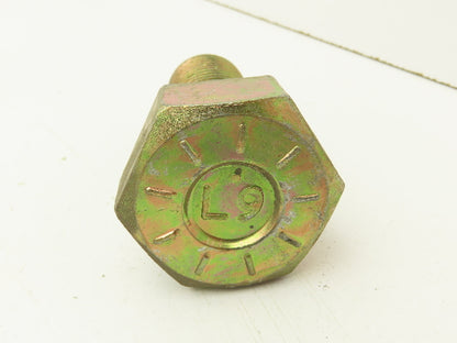 1-1/4"-7x3"Grade L9 Hex Head Cap Screw Bolt Zinc Course Thread Lot Of 15