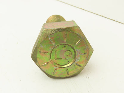 1-1/4"-7x3"Grade L9 Hex Head Cap Screw Bolt Zinc Course Thread Lot Of 15