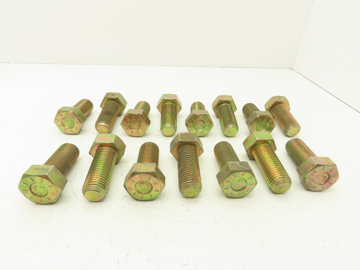 1-1/4"-7x3"Grade L9 Hex Head Cap Screw Bolt Zinc Course Thread Lot Of 15