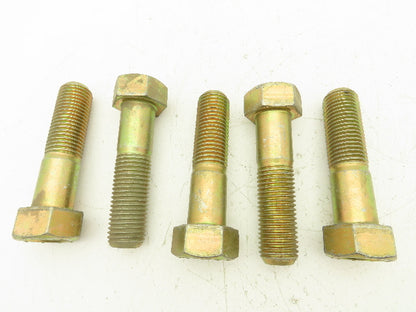 1-1/4"-7x5"Grade PFC9 Hex Head Cap Screw Bolt Course Thread Steel Lot Of 5