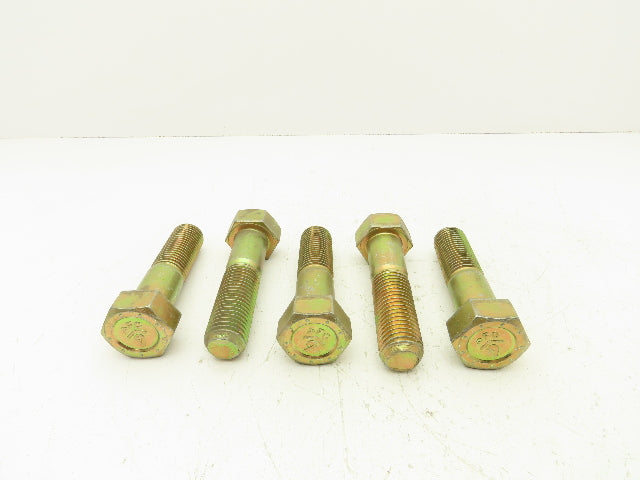 1-1/4"-7x5"Grade PFC9 Hex Head Cap Screw Bolt Course Thread Steel Lot Of 5