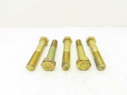 1-1/4"-7x7" Grade L9 Hex Head Cap Screw Bolt Course Thread Steel Lot Of 5