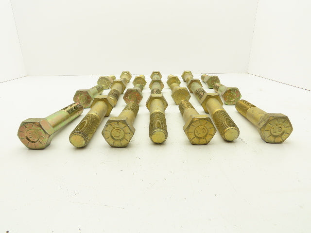 1-1/4"-7x6" Grade L9 Hex Head Cap Screw Bolt Course Thread Steel Lot Of 21