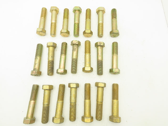 1-1/4"-7x6" Grade L9 Hex Head Cap Screw Bolt Course Thread Steel Lot Of 21