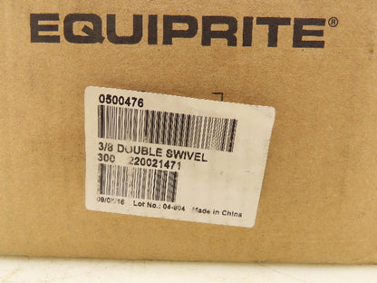 EquipRite 3/8" x 1-1/2" Double Swivel Cable Snap Eye Hook Link  Box of 500