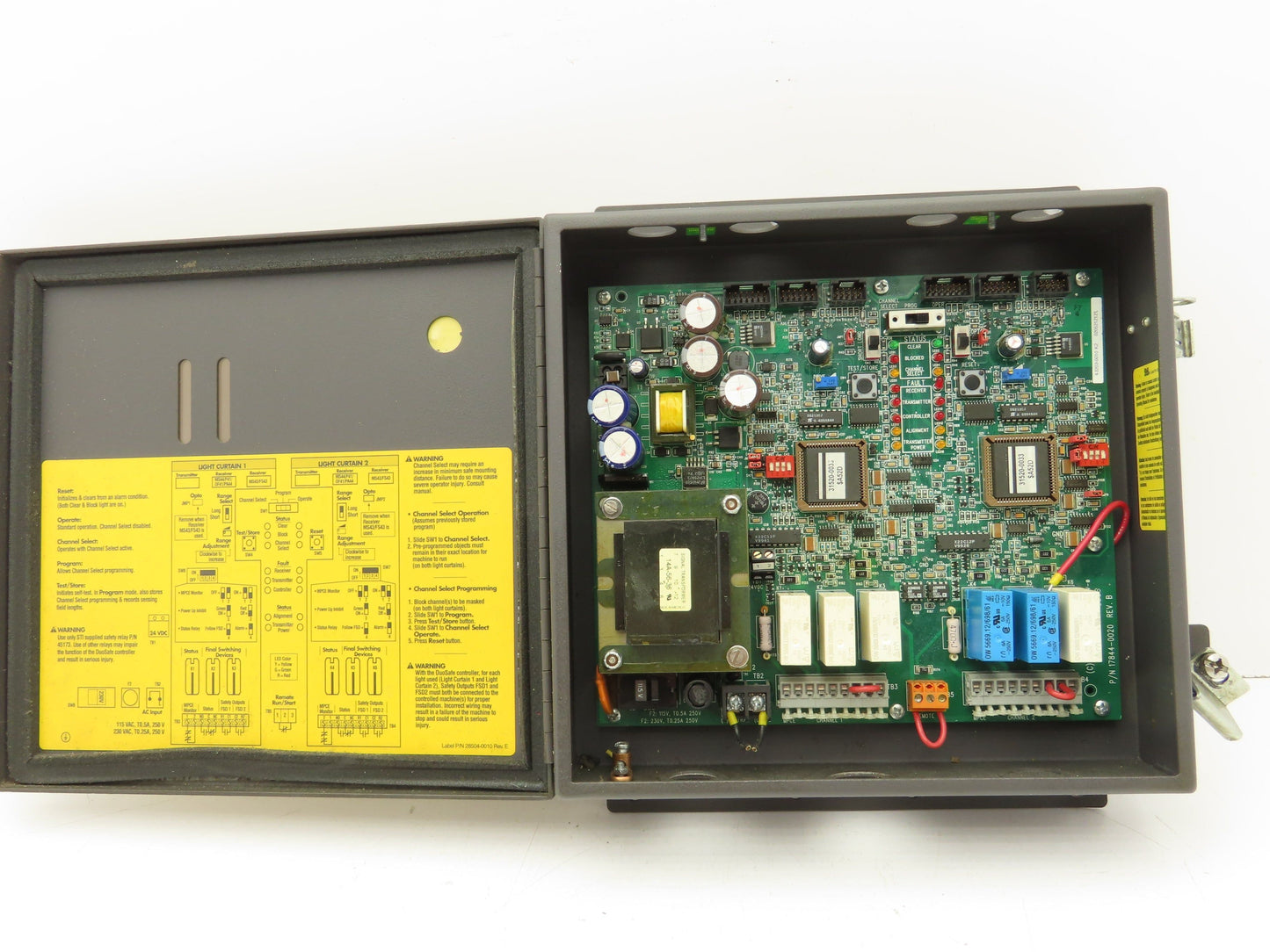 Sti C2226-0208 Safety Light Curtain Control Panel 2 Channel