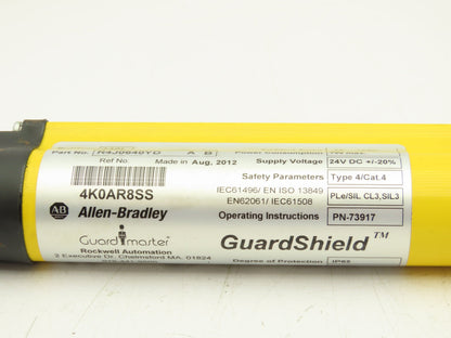 Allen Bradley R4J0640YD Guardshield Safety Light Curtain Receiver 640mm
