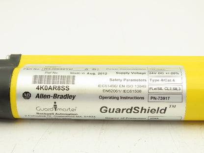 Allen Bradley R4J0640YD Guardshield Safety Light Curtain Receiver 640mm