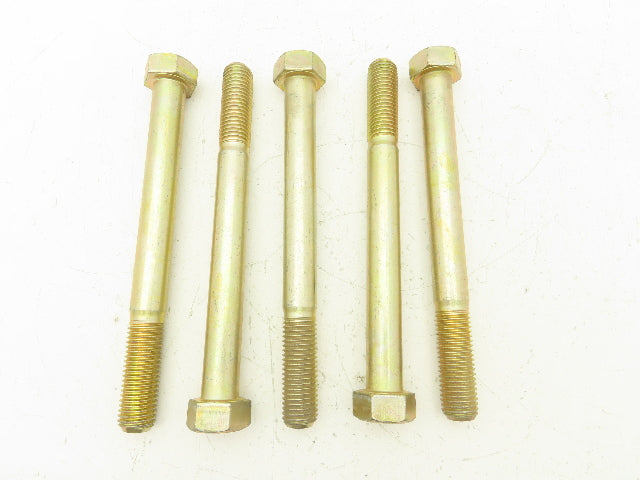 7/8"-9x9" Grade L9 Hex Head Cap Screw Bolt Course Thread Alloy Steel Lot Of 5
