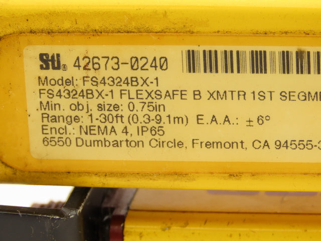 Sti FS4324BR-1 Flexsafe Light Curtain 24" FS4300 Receiver Transmitter Set