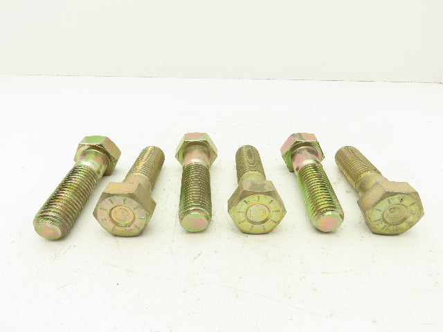 1-1/8"-7x4"Grade L9 Hex Head Cap Screw Bolt Course Thread Alloy Steel Lot Of 6