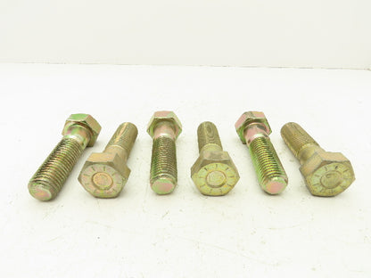 1-1/8"-7x4"Grade L9 Hex Head Cap Screw Bolt Course Thread Alloy Steel Lot Of 6