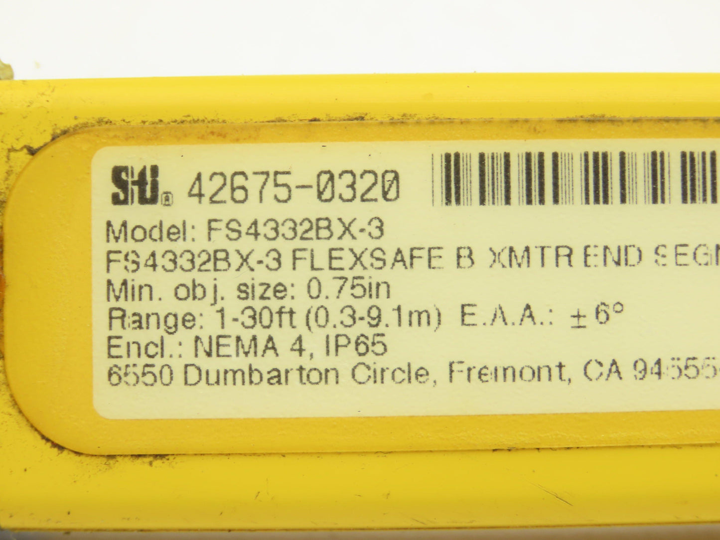 Sti FS4332BX-3 FlexSafe Safety Light Curtain FS4300  32" Transmitter