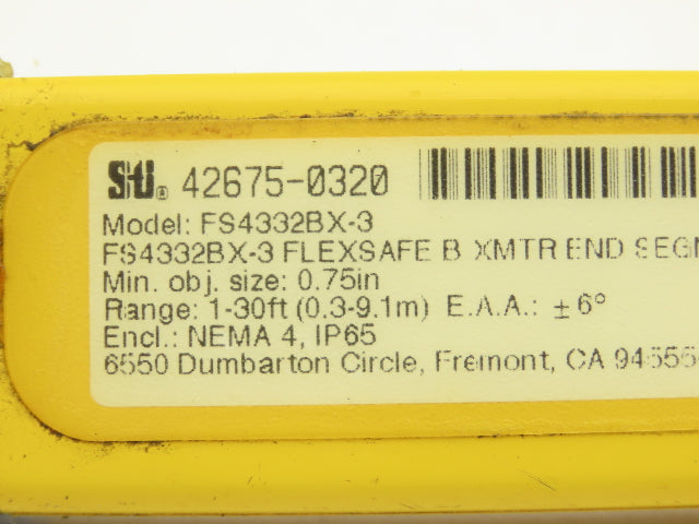 Sti FS4332BX-3 FlexSafe Safety Light Curtain FS4300  32" Transmitter