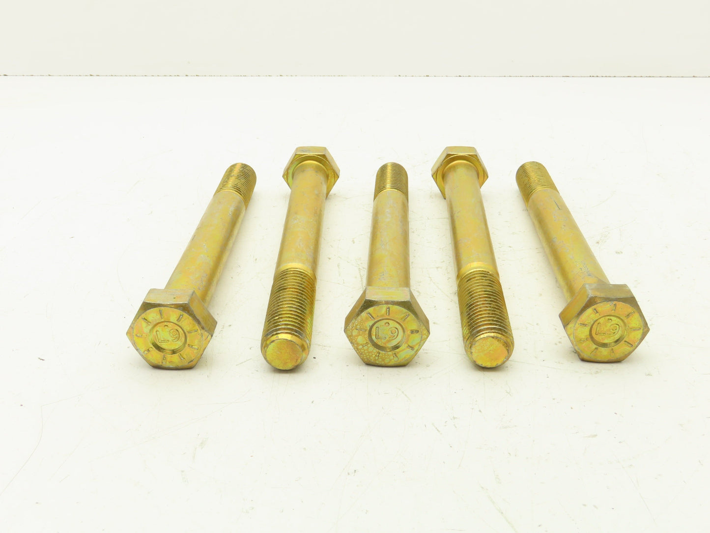 1"-8x9"Grade L9 Hex Head Cap Screw Bolt Course Thread Alloy Steel Lot Of 5