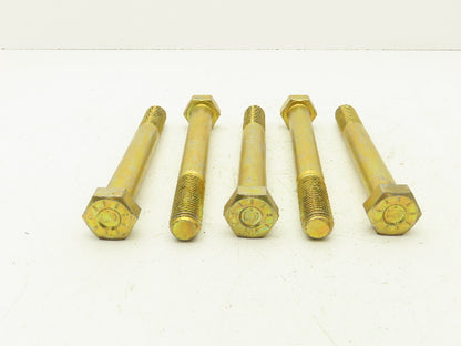 1"-8x9"Grade L9 Hex Head Cap Screw Bolt Course Thread Alloy Steel Lot Of 5