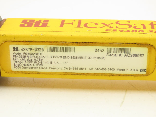 Sti FS4332BR-3 FlexSafe Safety Light Curtain Receiver 32" FS4300