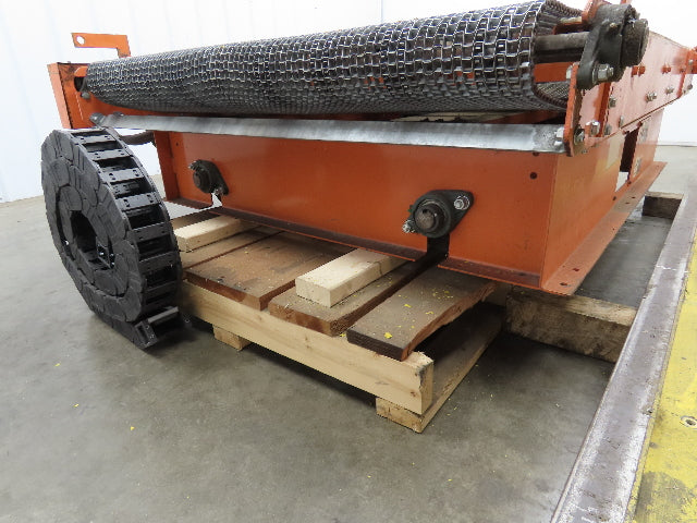48"x 6' Steel Belt Wire Mesh Drying Conveyor 35FPM Chain Drive Shuttle Track