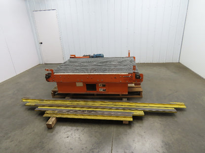 48"x 6' Steel Belt Wire Mesh Drying Conveyor 35FPM Chain Drive Shuttle Track