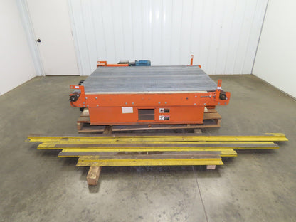 48"x 6' Steel Belt Wire Mesh Drying Conveyor 35FPM Chain Drive Shuttle Track