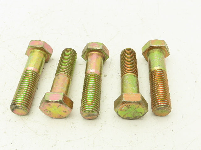 1"-8x4"Grade 8 Hex Head Cap Screw Bolt Course Thread Alloy Steel Lot Of 5