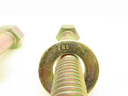 1-1/8"-7x6" Grade PFC9 Hex Head Cap Screw Bolt With Washer And Nut Set Lot Of 2