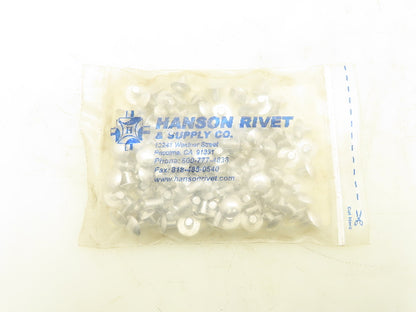 Hanson Grainger 55A0806-EA-100 Aluminum Solid Rivet 1/4 x 3/8" 100 Pack Lot of 4