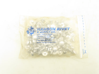 Hanson Grainger 55A0806-EA-100 Aluminum Solid Rivet 1/4 x 3/8" 100 Pack Lot of 4