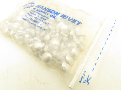Hanson Grainger 55A0806-EA-100 Aluminum Solid Rivet 1/4 x 3/8" 100 Pack Lot of 4