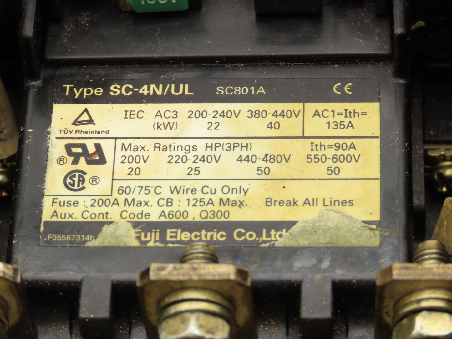 Okuma WCHG-135A/135A Spindle Motor Winding Change Over Unit 120V Coil