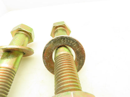 1-1/8"-7x6" Grade L9 Hex Head Cap Screw Bolt With Washer And Nut Set Lot Of 2