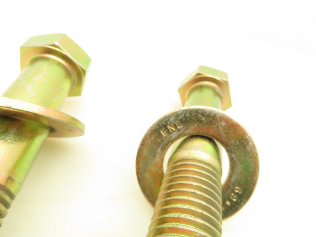 1-1/8"-7x6" Grade L9 Hex Head Cap Screw Bolt With Washer And Nut Set Lot Of 2