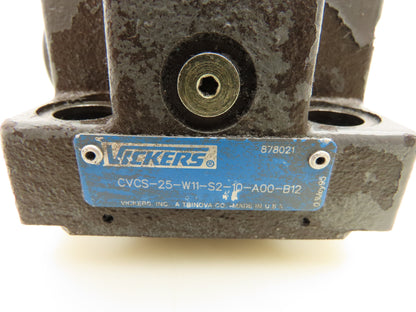 Vickers CVCS-25-W11-S2-10-A00-B12 Slip-In Cartridge Relief Valve Cover