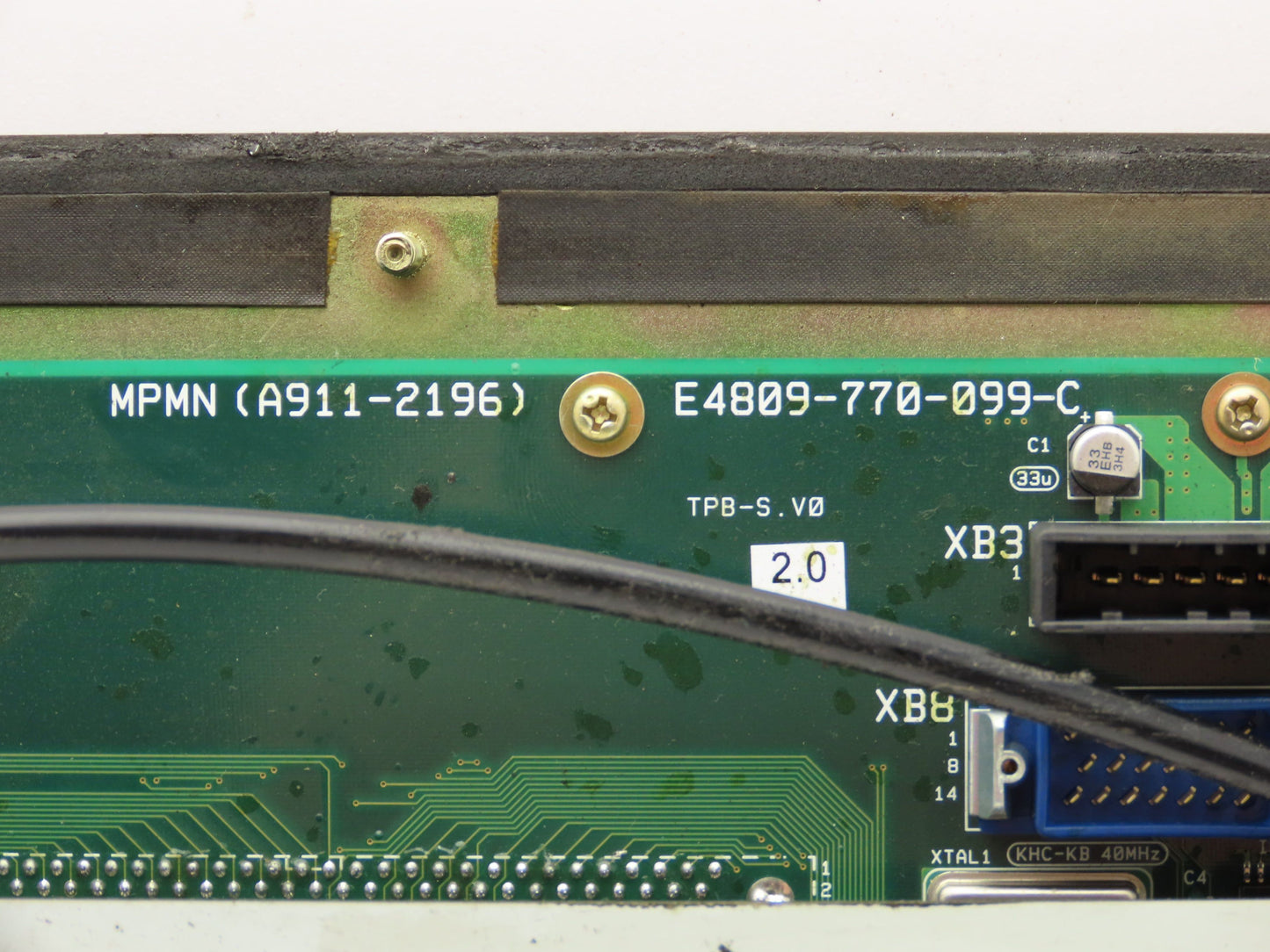 Okuma E0105-566-103-3 MPN7000 M-S HMI Operator Control Panel  - Cracked frame