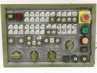 Okuma E0105-566-103-3 MPN7000 M-S HMI Operator Control Panel  - Cracked frame