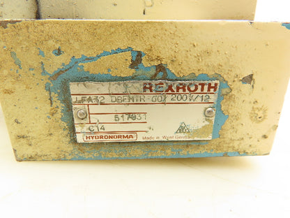 Rexroth DBETR-10/180 Proportional Relief Valve with Cartridge Cover LFA32