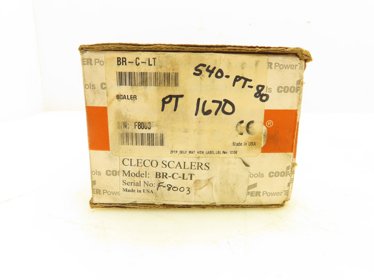 Cleco BR-C-LT Chisel Scaler Lever Start 5/8'' Round Stock Abrasive Capacity