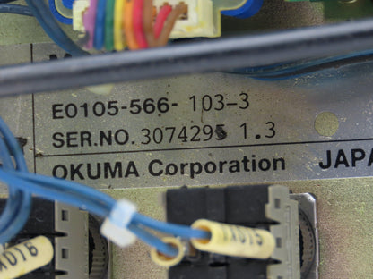 Okuma E0105-566-103-3 MPN7000 M-S HMI Operator Control Panel