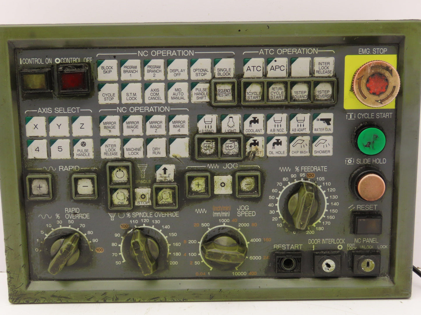 Okuma E0105-566-103-3 MPN7000 M-S HMI Operator Control Panel